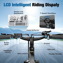 CyberCart Commuter E-Bike EB3 Electric Bike | 250W, 100 km Range