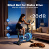 CyberCart Exercise Bike Exercise Bike with APP & Bluetooth, Adjustable Magnetic Resistance Stationary Bikes for Home, Low Noise Indoor Cycling Bike