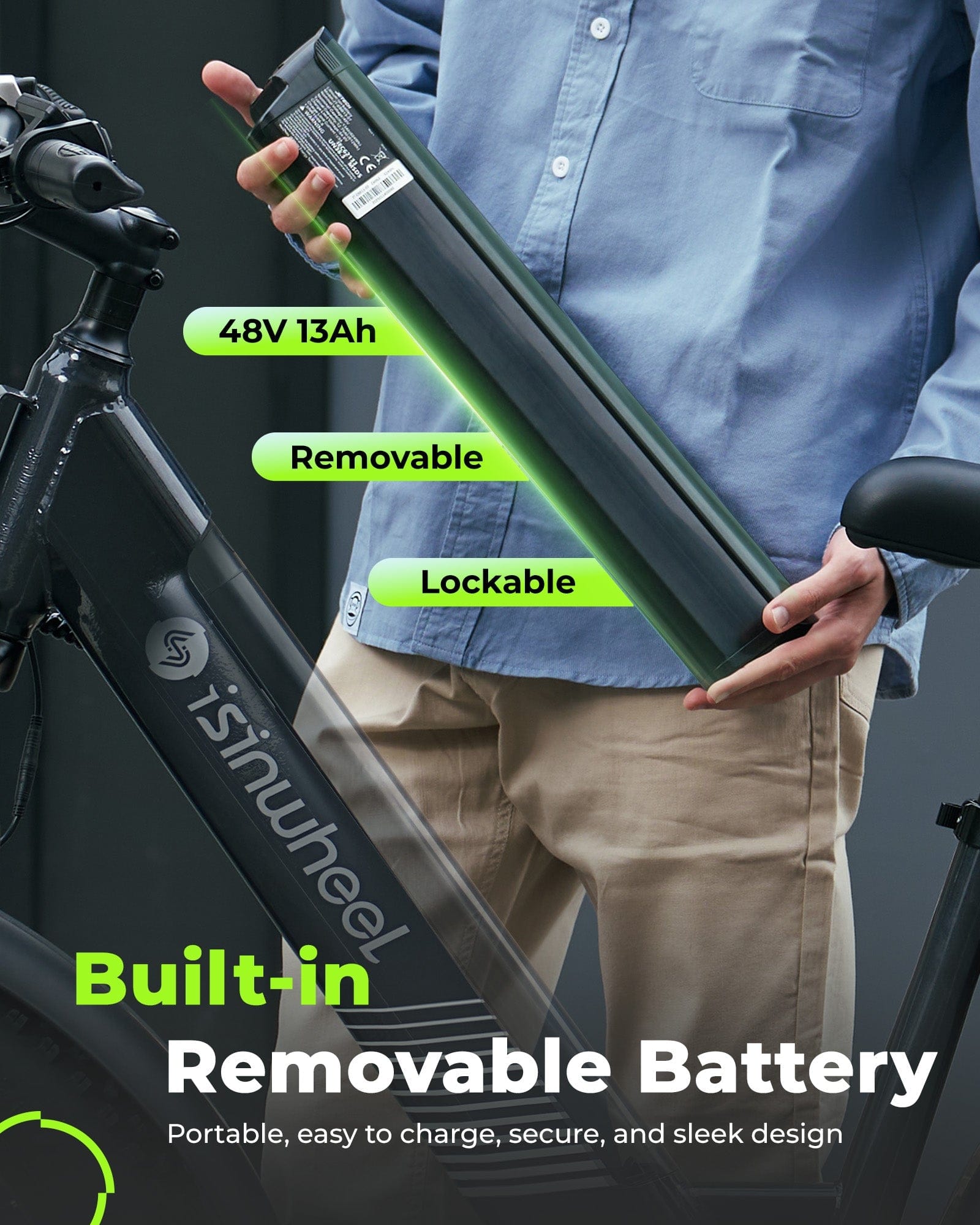 cybercart E-Bike Electric Bike M60 750W Fat-Tire All-Terrain Electric Bike