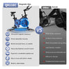 CyberCart Exercise Bike QK116C Exercise Bike with Adjustable Magnetic Resistance Stationary Bikes for Home, with Comfortable Seat, Digital Monitor