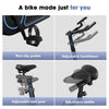 CyberCart Exercise Bike QK116C Exercise Bike with Adjustable Magnetic Resistance Stationary Bikes for Home, with Comfortable Seat, Digital Monitor