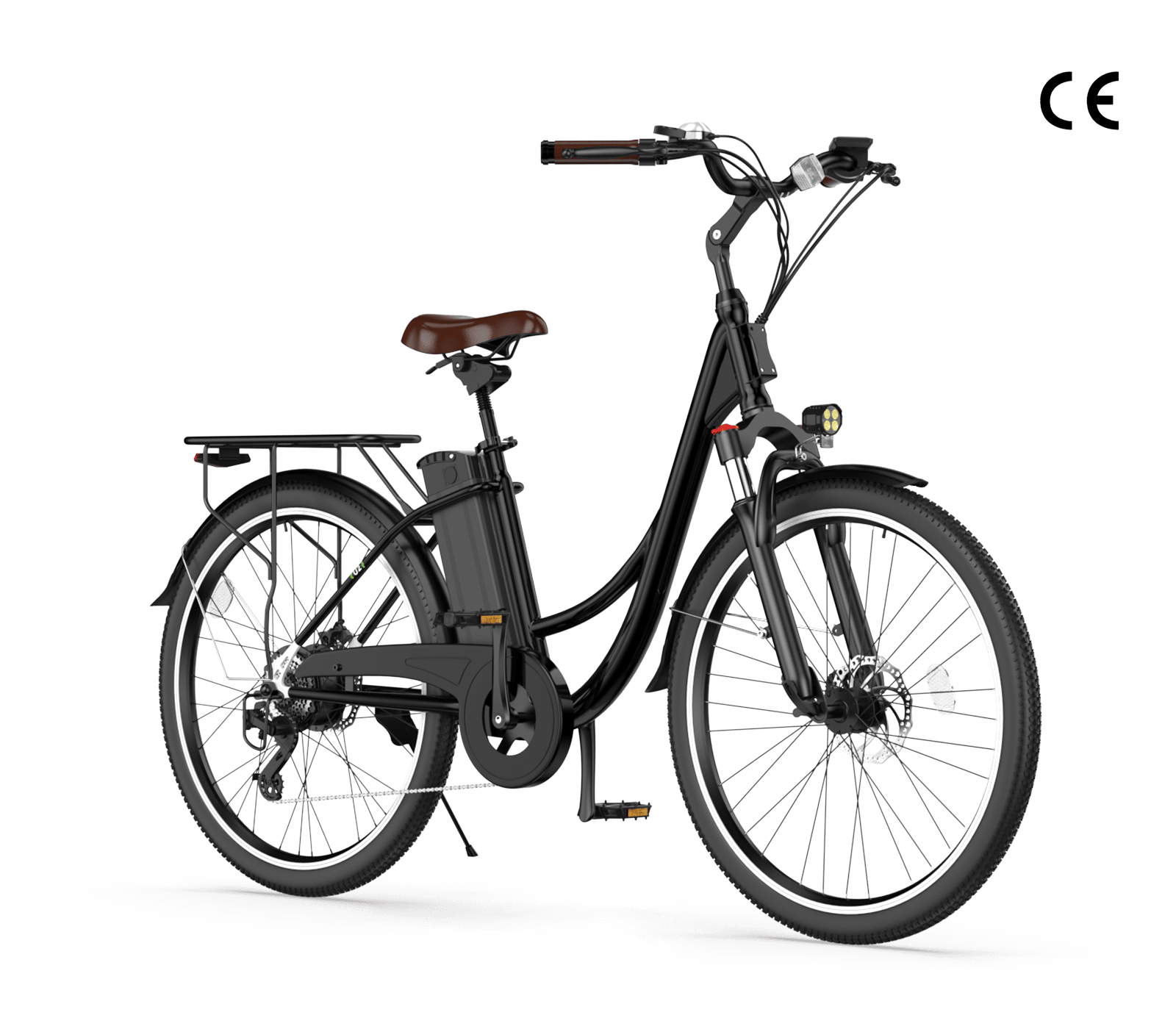 CyberCart Commuter E-Bike U2 Commuter Electric Bike - City E-Bike, 500W Motor, 55KM Range, CE Certified