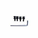 Set of black screws in front basket for electric bike U2 with a hex key