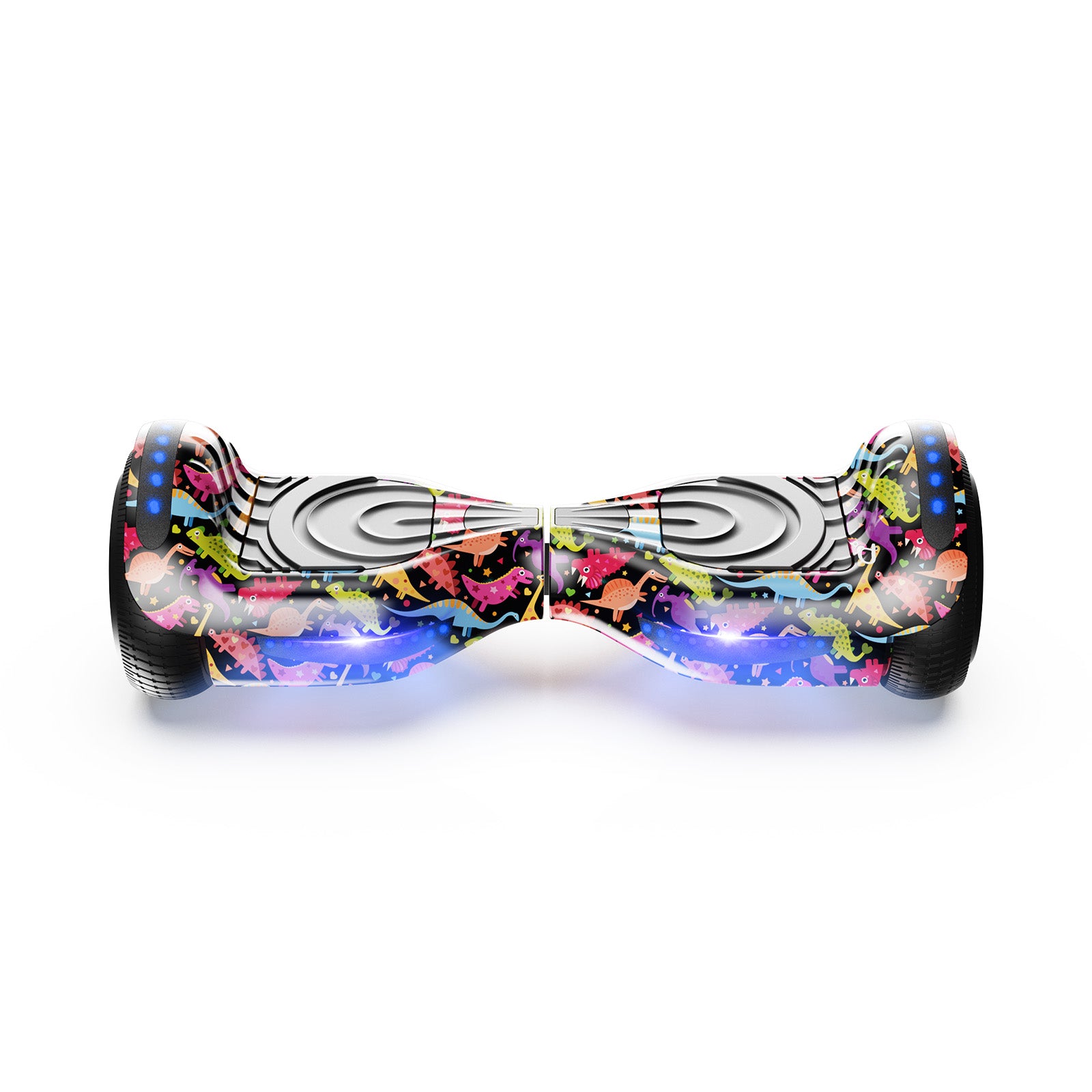 The iHoverboard Hoverboard for Kids, 6.5" Self-Balancing with Bluetooth and LED lights, features a vibrant graffiti-style pattern and CE Certified-H1 safety, shown on a white background. The iHoverboard Hoverboard for Kids, 6.5" Self-Balancing with Bluetooth and LED lights, features a vibrant graffiti-style pattern and CE Certified-H1 safety, shown on a white background.