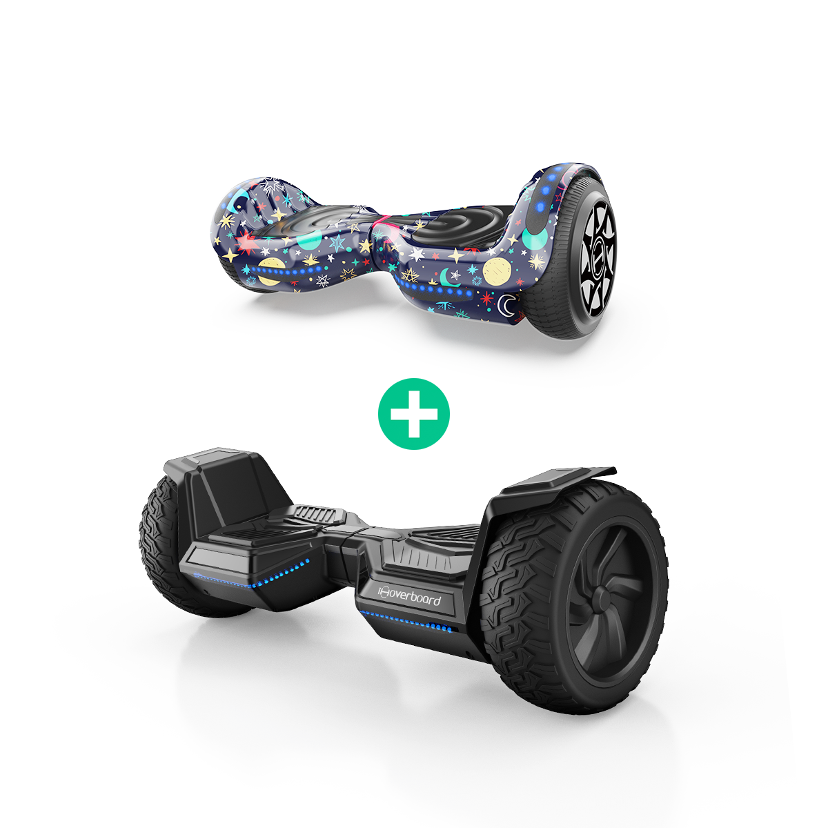 Hoverboard Bundle for Family: Adults H8Pro 800W + H1 6.8 mph. Max Speed for Kids Hoverboard Bundle for Family: Adults H8Pro 800W + H1 6.8 mph. Max Speed for Kids