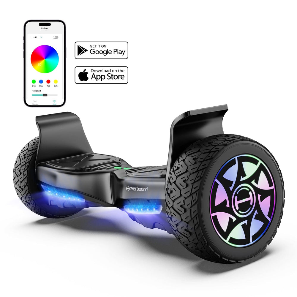 iHoverboard H8Pro Hoverboard, Ideal for Adults and Kids with Smooth Riding Experience and Advanced Features.