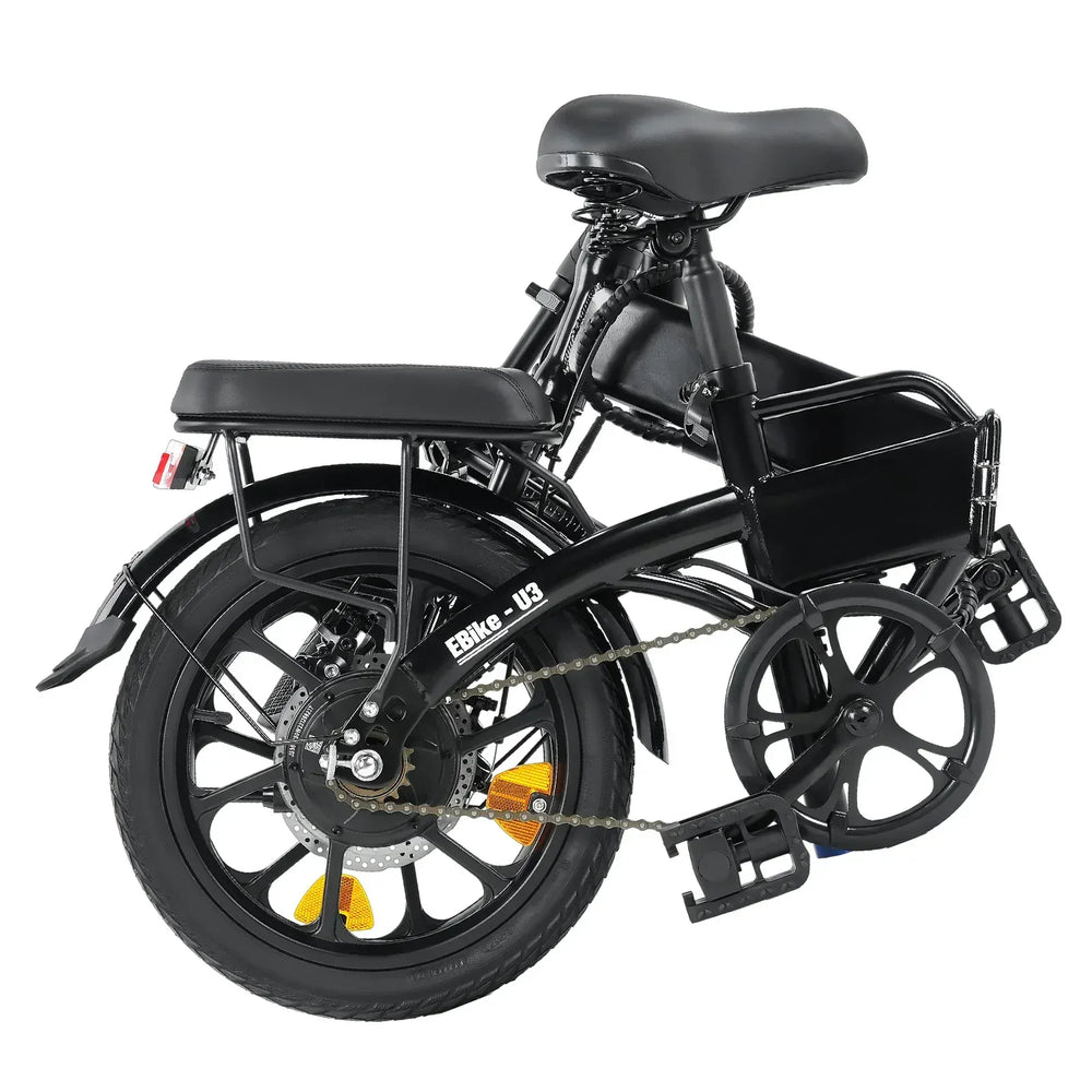 CyberCart Commuter E-Bike Electric Bike U3 Commuter E-Bike for Adults - 55-Mile Range, 7-Speed, Removable Battery, Auto Headlight and Rear Storage