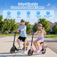CyberCart E-Scooter for Kids Cybercart iK7 2-in-1 Kids E-Scooter with Removable Seat & Basket