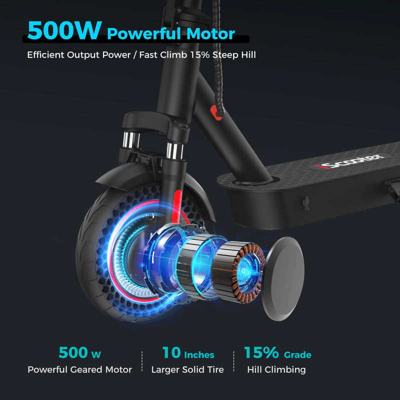 iScooter Patinete Eléctrico DGT para Commuter Patinete Eléctrico i9Max 500W con Certificación DGT para Commuter
