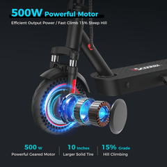 iScooter Patinete Eléctrico DGT para Commuter Patinete Eléctrico i9Max 500W con Certificación DGT para Commuter