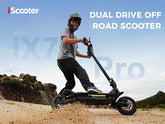 The iScooter iX7PRO is a versatile and powerful electric scooter built for both adventurous off-road exploration and efficient urban commuting.