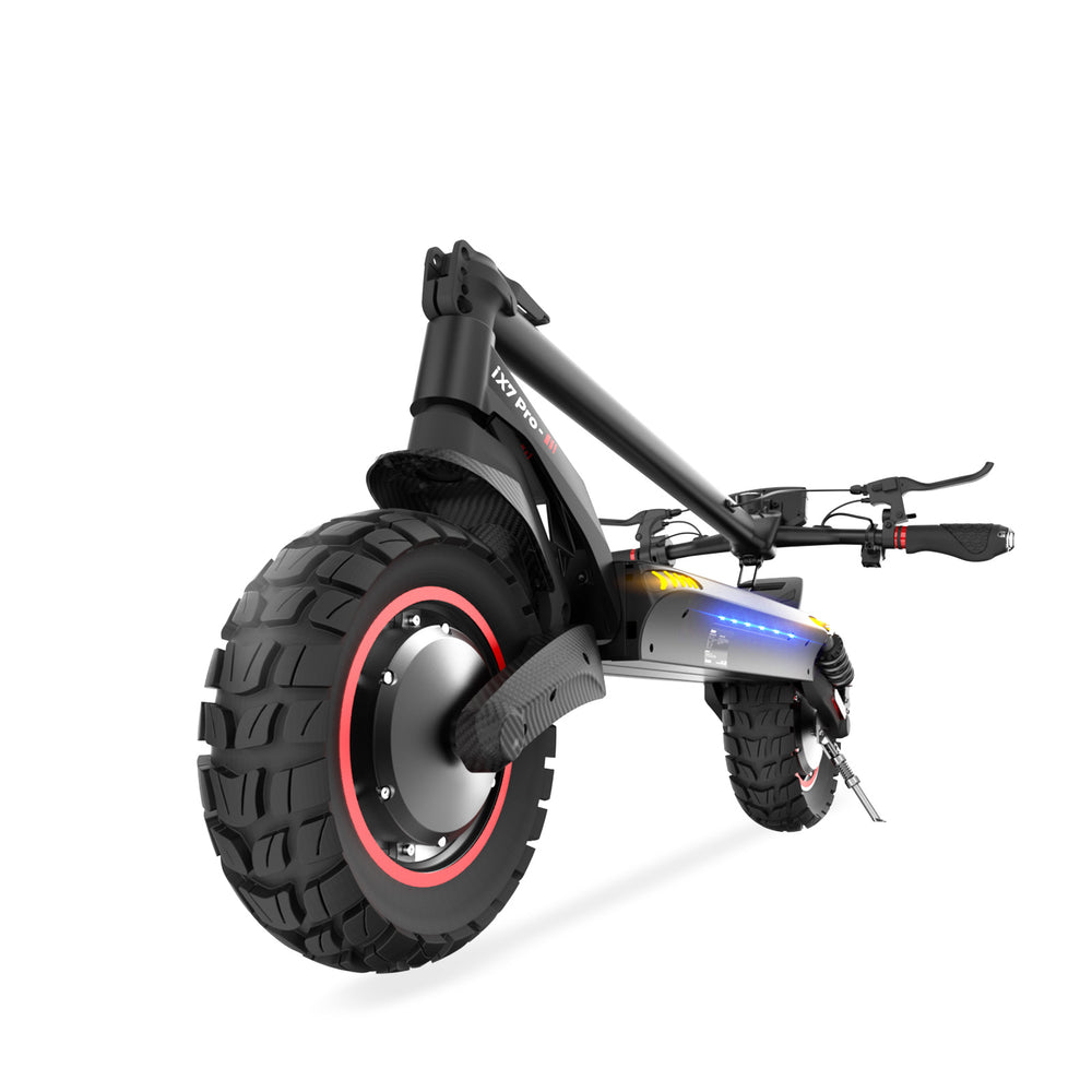 iX7 Pro 2000W High-Power Off-Road Electric Scooter - Folded View on White Background