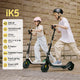 CyberCart E-Scooter for Kids Cybercart iK5 Foldable Kids Electric Scooter | 20 km/h, Front Suspension & RGB Lights (Ages 6-14 / Up to 170cm)