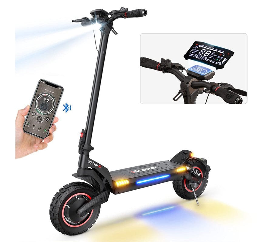 iScooter Off-Road E-Scooter Electric Scooter iX7Pro 2000W Dual Motor Foldable Off-Road CE Approval E-Scooter