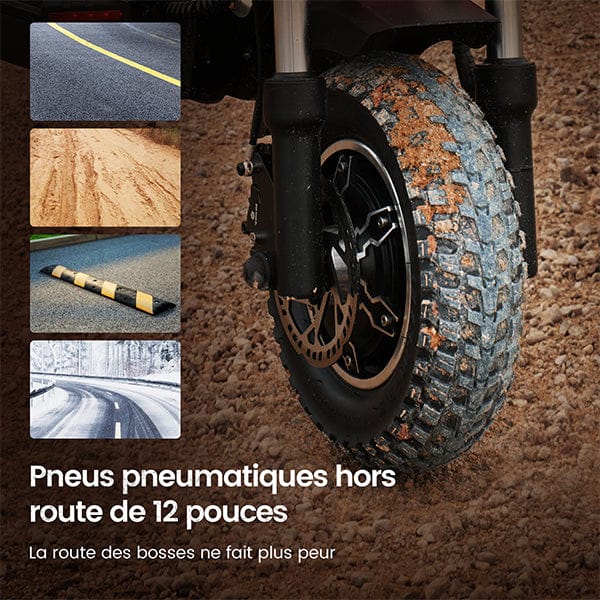 iScooter Skuter Elektryczny Terenowy iX8 Electric Scooter Dual Motor 2400W Folding Off-Road, CE Certified, Dual Motor