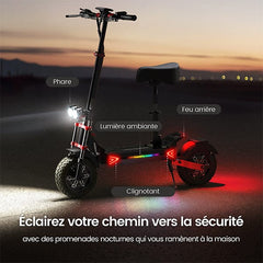 iScooter Skuter Elektryczny Terenowy iX8 Electric Scooter Dual Motor 2400W Folding Off-Road, CE Certified, Dual Motor