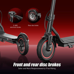iScooter Commuter E-Scooter W5 City Electric Scooter, 350W Motor, 30km/h Max Speed, LCD Display