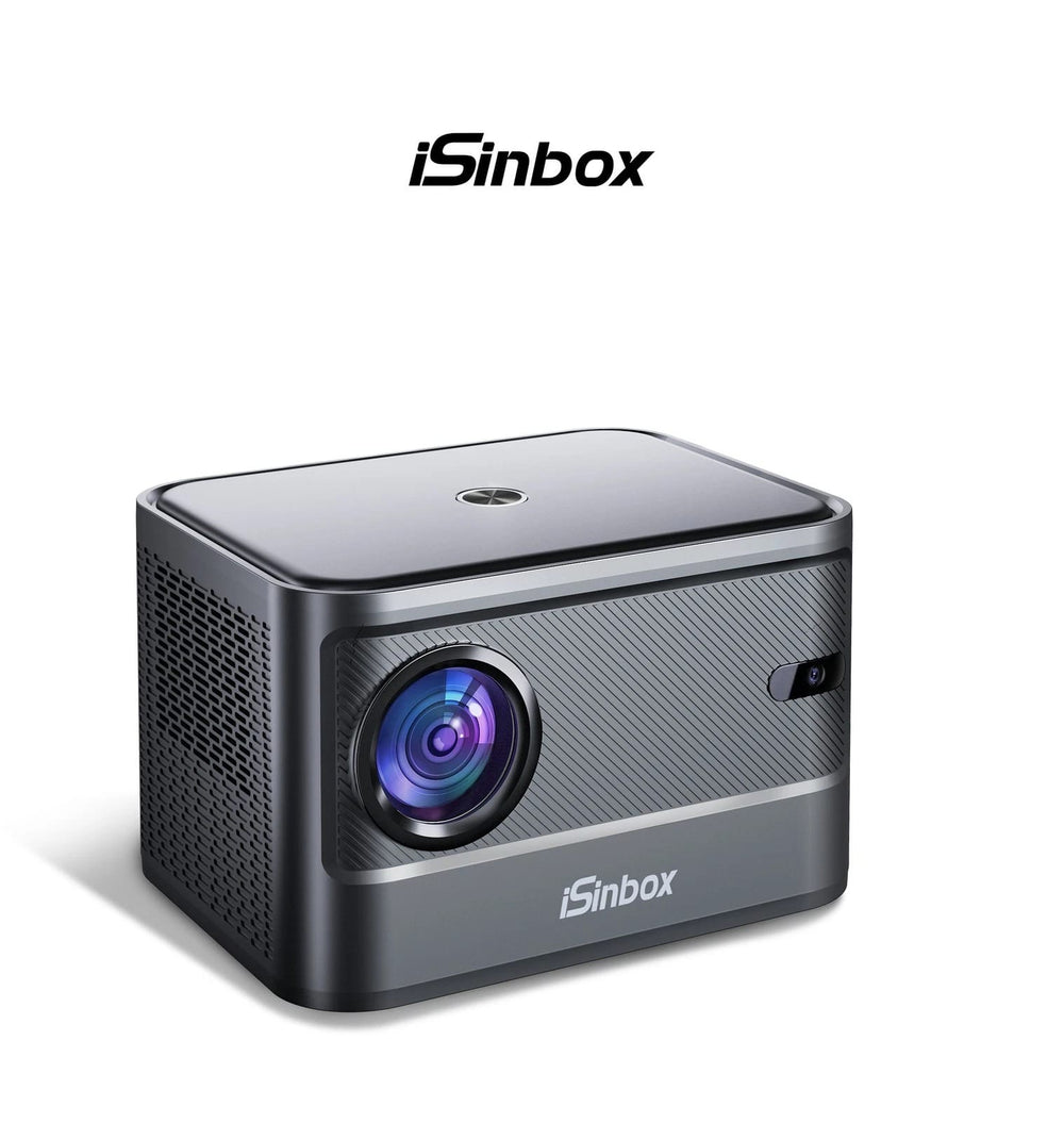 iSinbox Beamer A40-C Projector – 4K UHD WiFi Bluetooth Portable LCD with Autofocus