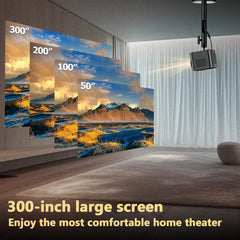 iSinbox Beamer A40-C Projector – 4K UHD WiFi Bluetooth Portable LCD with Autofocus