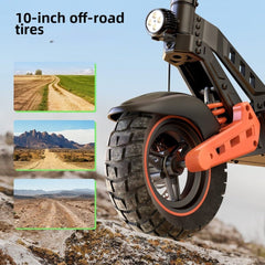 iSinwheel Skuter Elektryczny Terenowy D2Plus Electric Scooter 1000W Folding Off-Road, Range 60-65 km, Powerful Motor
