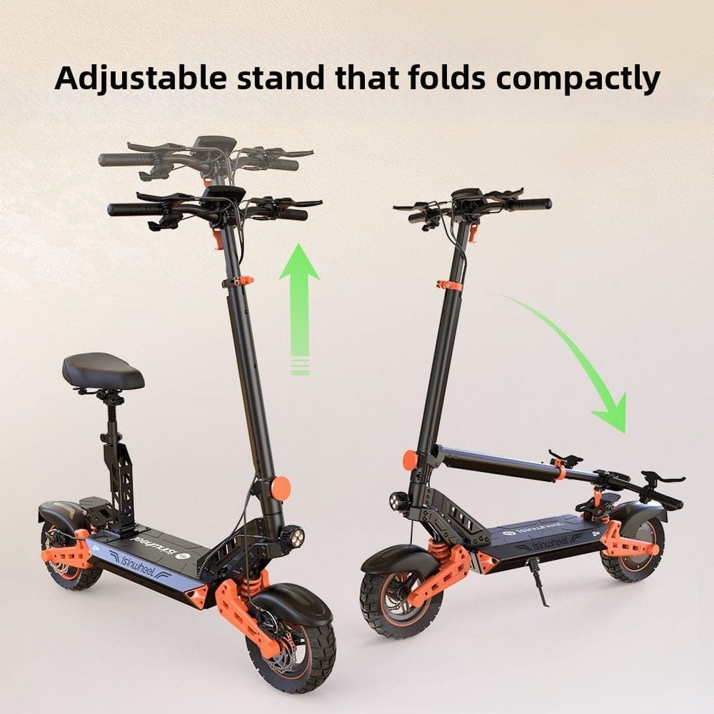 iSinwheel Skuter Elektryczny Terenowy D2Plus Electric Scooter 1000W Folding Off-Road, Range 60-65 km, Powerful Motor