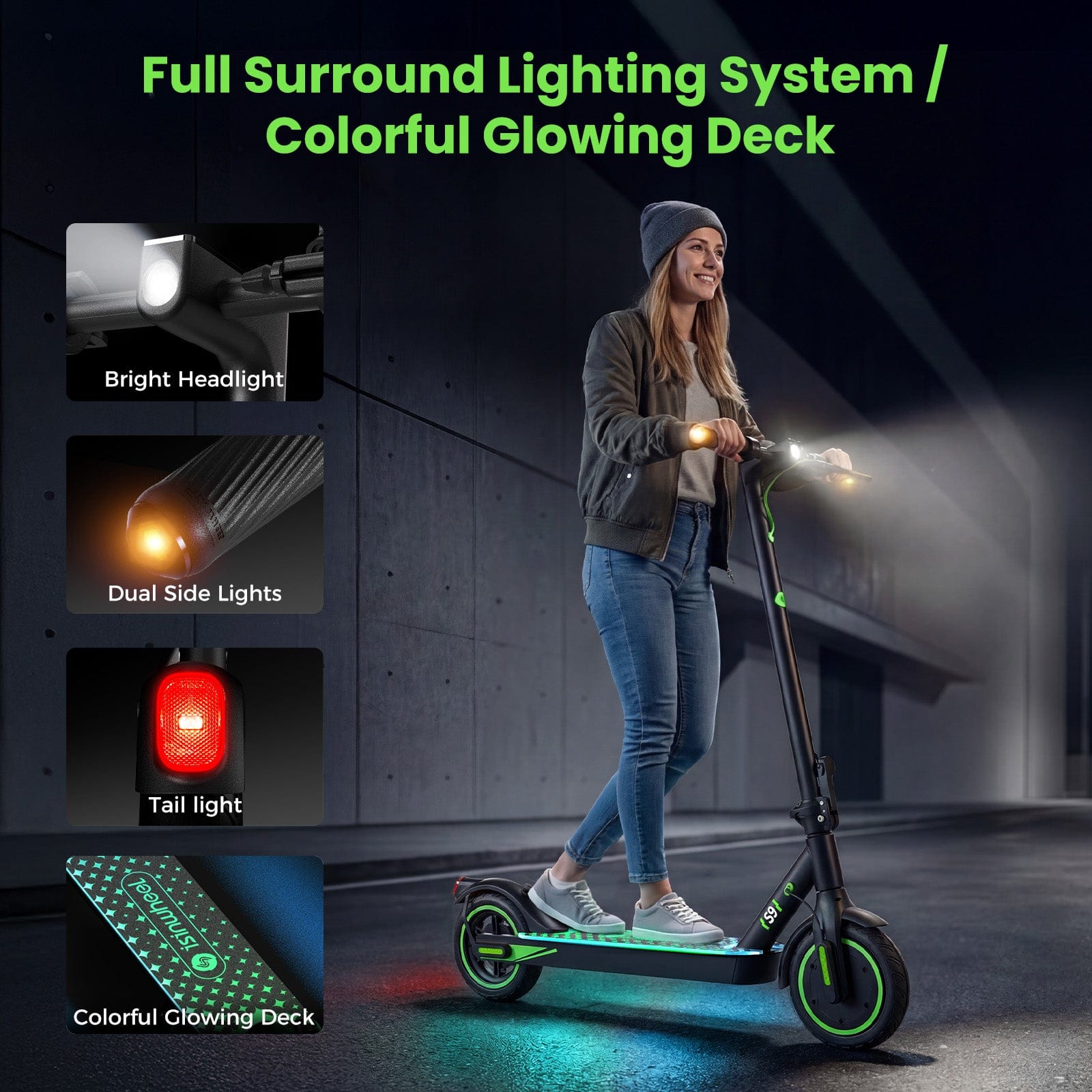 iSinwheel Commuter E-Scooter S9 Electric Scooter 350W Foldable Commuter CE-Certified E-Scooter