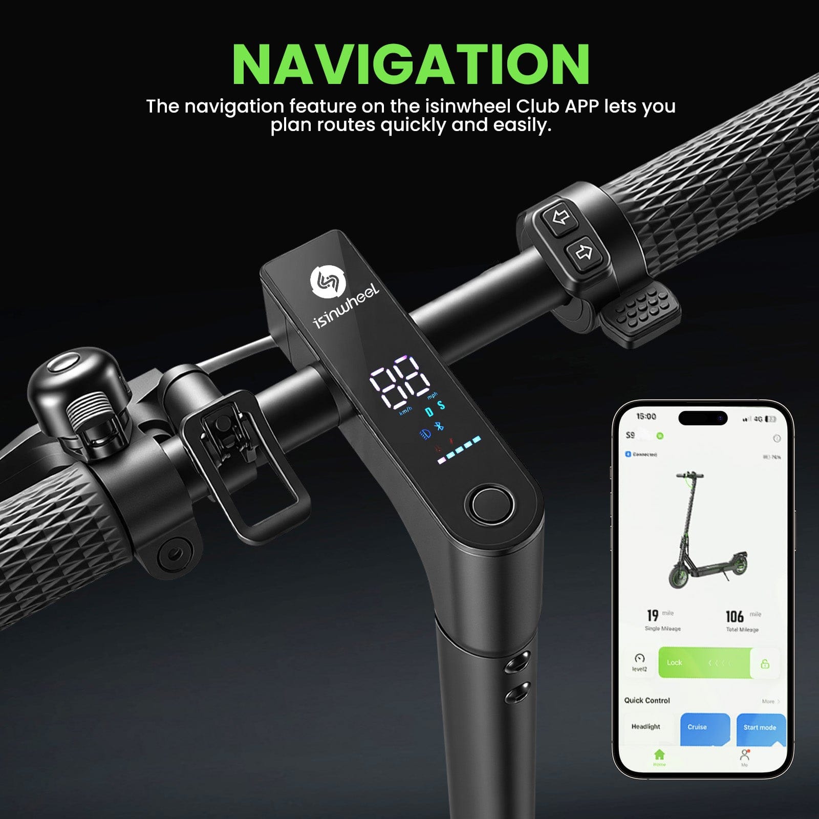 iSinwheel Commuter E-Scooter S9 Electric Scooter 350W Foldable Commuter CE-Certified E-Scooter