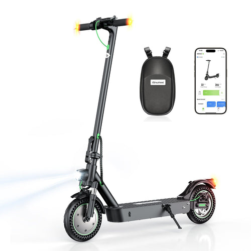 S9Max Elektrická koloběžka, motor 500 W, baterie 36 V 10 Ah, 10palcové pneumatiky, maximální rychlost 35 km/h, dojezd 40 km, zadní kotoučové brzdy, dvojité odpružení