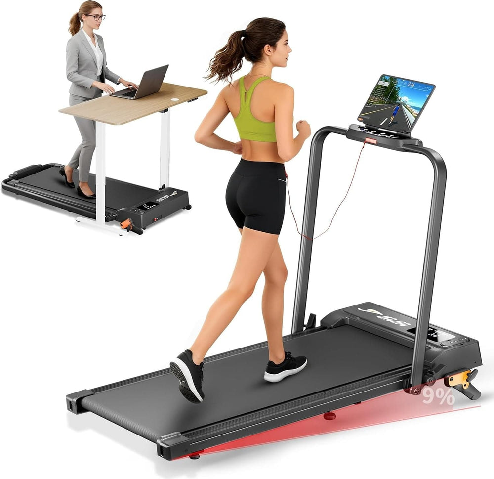 Jagjog Home Treadmill JT52 Home Treadmill APP Connected Foldable Compact Walking Pad 12 km/h, CE Approval Electric Walking Machine