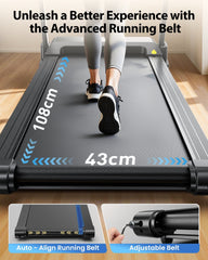 Jagjog Home Treadmill JT61 Home Treadmill Auto Incline+, 1-15% Electric Incline, 13,5 km/h, Foldable, CE Certified