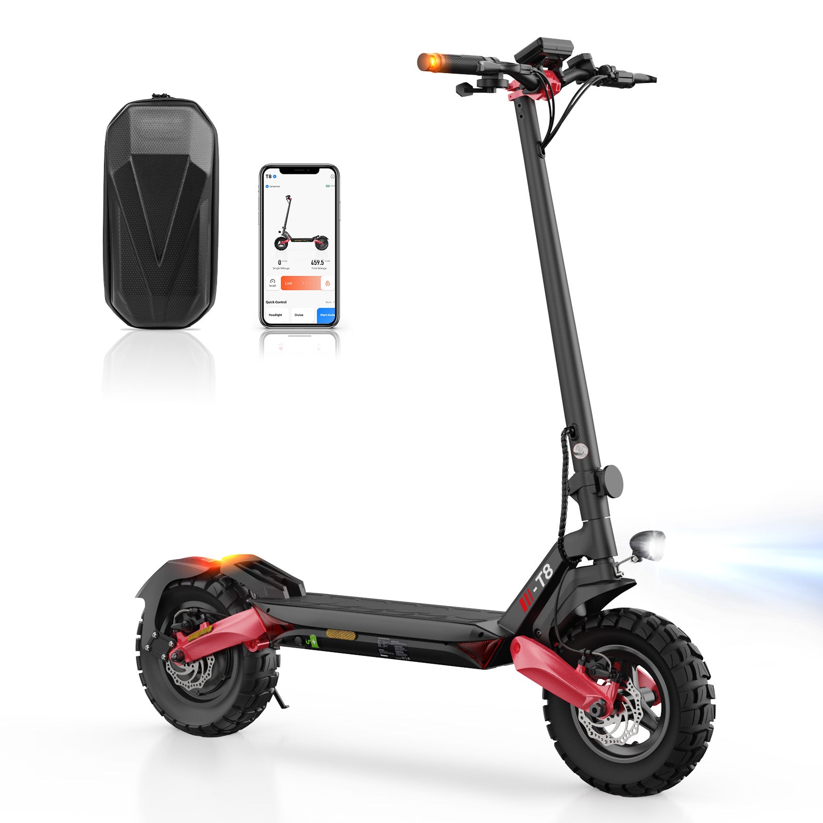 isinwheel T8 Off-Road E-Scooter 1200W Motor 100KM Range