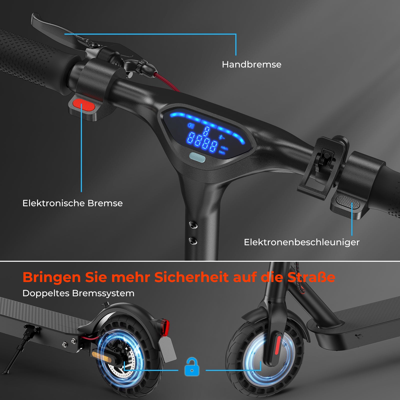 isinwheel E9TMax E-Scooter 500W 24.8 miles