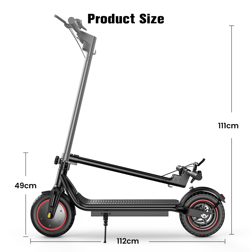 iSinwheel Commuter E-Scooter W6 Electric Scooter, 500W Motor, 42V 10,5Ah Battery, 10 inch Tires, 30km/h Max Speed, 37km Range, Rear Disc Brakes