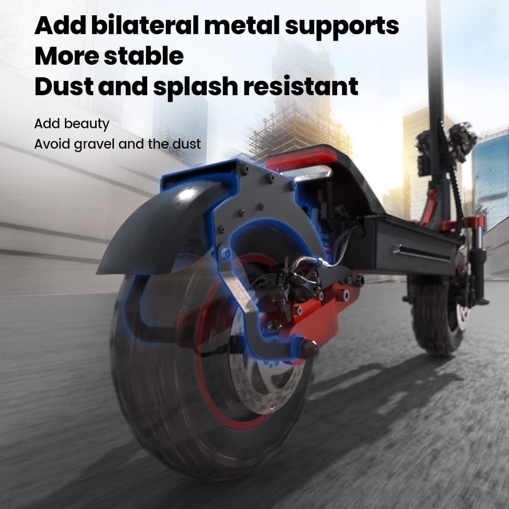 iScooter Off-Road E-Scooter IX5S Electric Scooter, 1000W Motor, 48V 15Ah Battery, 11 Inch Tires, 45km/h Max Speed, 65km Range, Front & Rear Disc Brake, Front & Rear Suspension