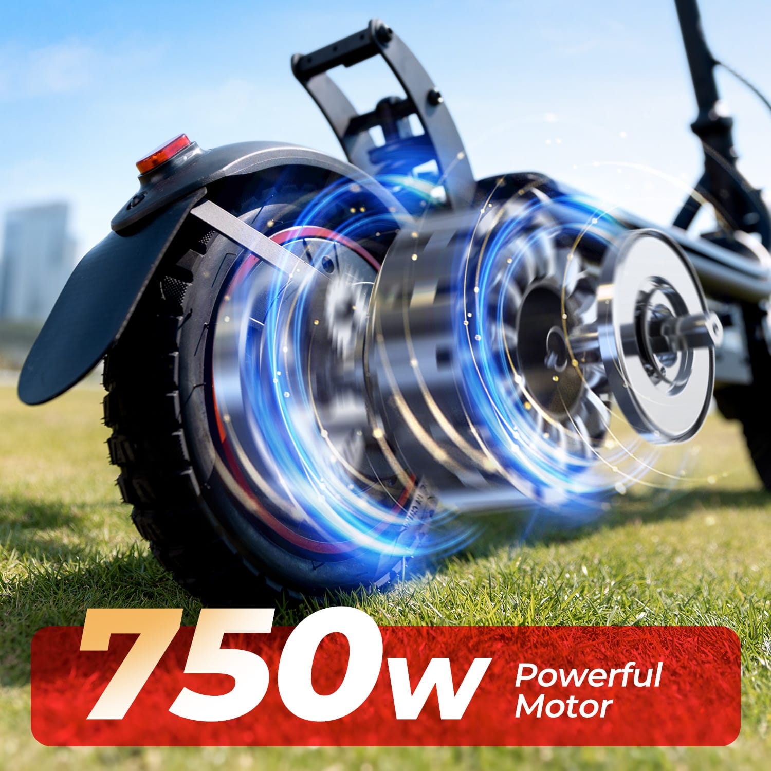 iSinwheel Commuter E-Scooter W8 Electric Scooter, 750W Motor, 48V 14Ah Battery, 9,3 inch Tires, 40km/h Max Speed, 45km Range, Front Disc / Rear Drum Brakes, Front & Rear Swingarm Spring Suspension