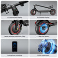 iSinwheel Commuter E-Scooter W6 Electric Scooter, 350W Motor, 36V 10,5Ah Battery, 10 inch Tires, 30km/h Max Speed, 30km Range, Rear Disc Brakes