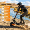 iScooter Commuter E-Scooter W12 Electric Scooter, 2*1500W Motor, 52V 25Ah Battery, 11 inch Tires, 70km/h Max Speed, 100km Range, Front & Rear Disc Brakes, Sleeve shock absorbers