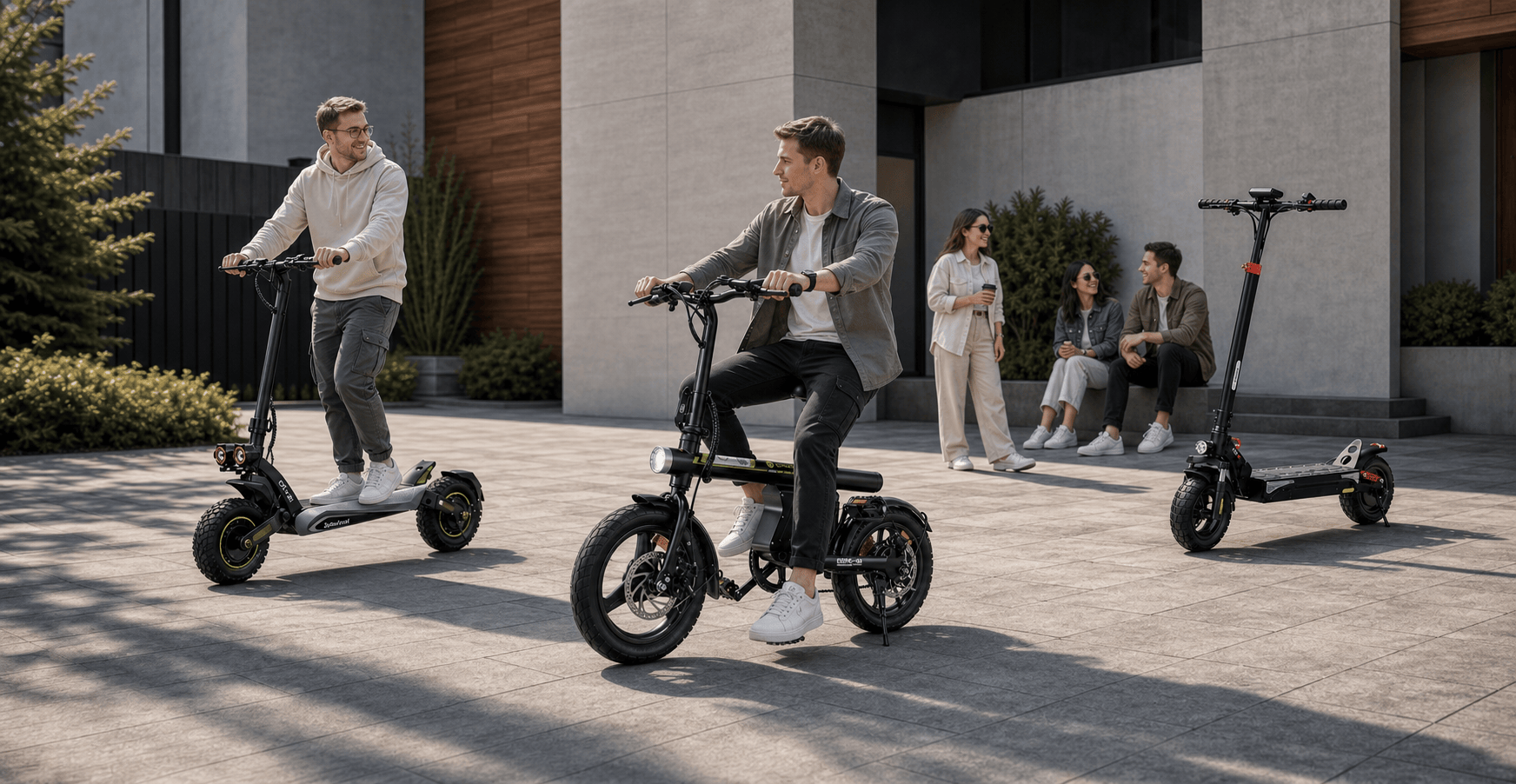 Cybercart electric scooter and electric bike