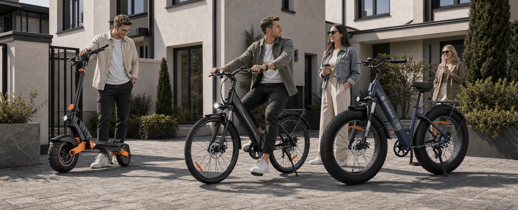 Cybercart electric scooter and electric bike