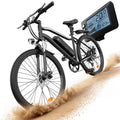 CyberCart Commuter E-Bike EB3 Electric Bicycle with CE Certificate, 26" Tires, 100 km Range