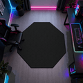 CyberCart Cybercart Octagonal Noise-Cancelling Gaming Chair Mat, Non-Slip Hardwood Floor Protector Rug