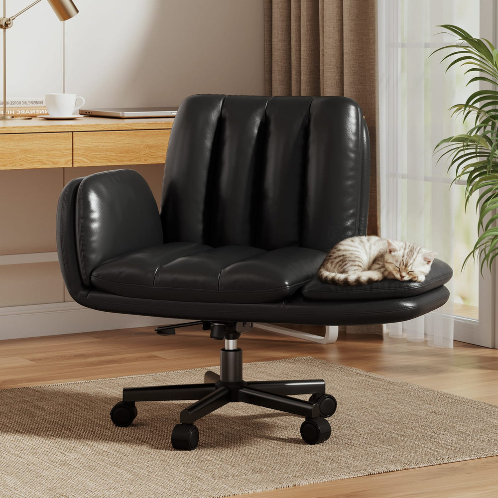 CyberCart Cybercart Double-Cushion Lounge Chair with Fold-Out Seat