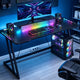 CyberCart 120/140cm LED Gaming Desk with Power Outlets