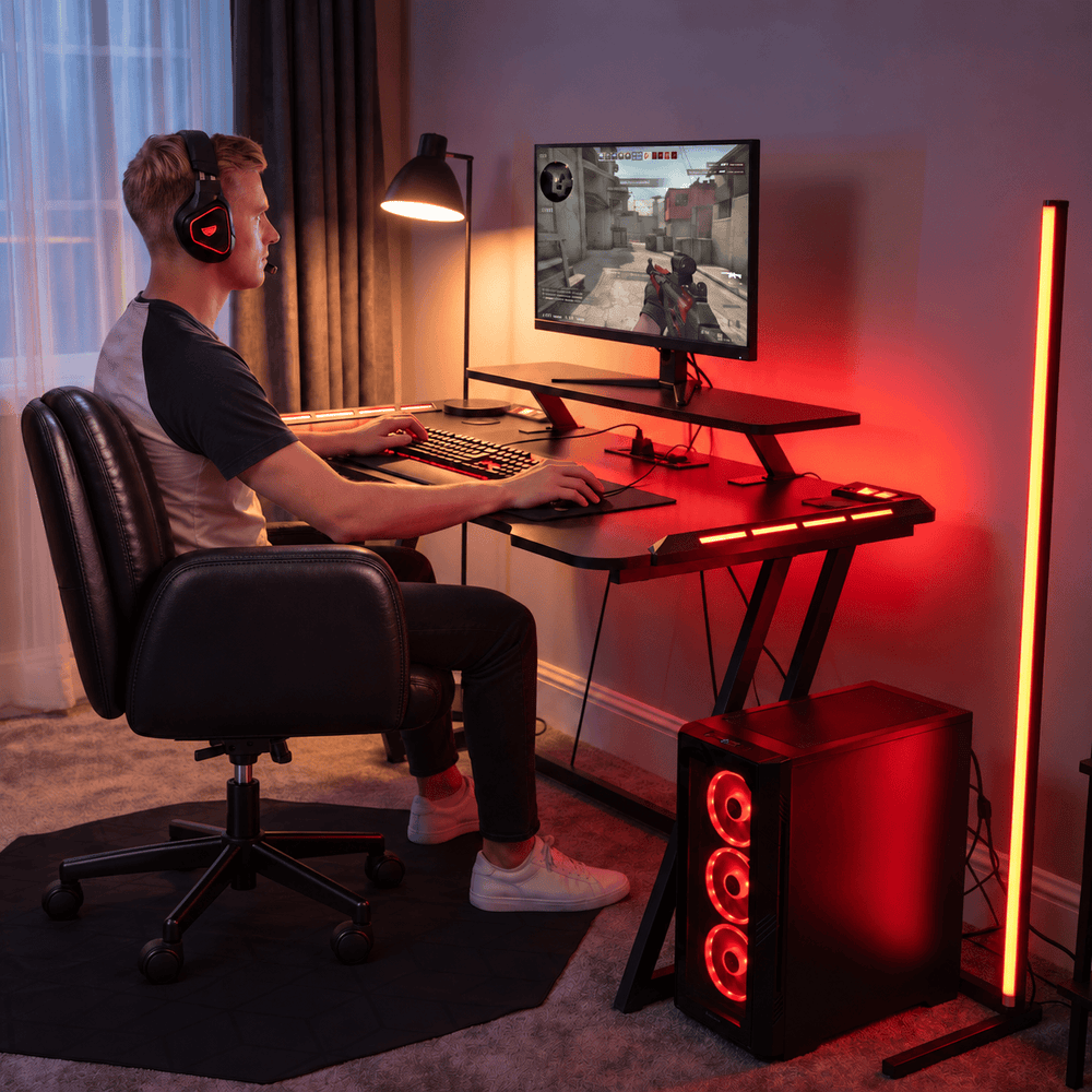CyberCart Cybercart RGB Gaming Setup