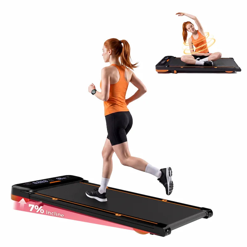 CyberCart JAGJOG JT36 AdaptTrek Treadmill Auto Incline with 12% Automatic Cushioning Walking Pad Under Desk with Smart App 180KG Load