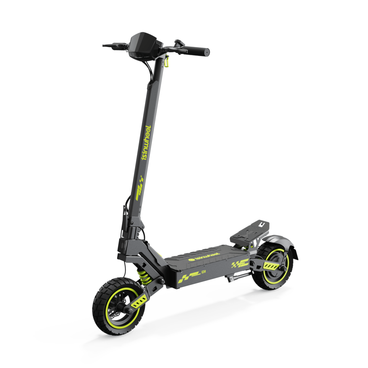 iSinwheel Skuter Elektryczny Terenowy D1 Electric Scooter, 1200W Motor, 48V 10Ah Battery, 10 Inch Tires, 45km/h Max Speed, 40km Range, Double Disc Brakes