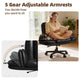 CyberCart Cybercart Double-Cushion Lounge Chair with Fold-Out Seat