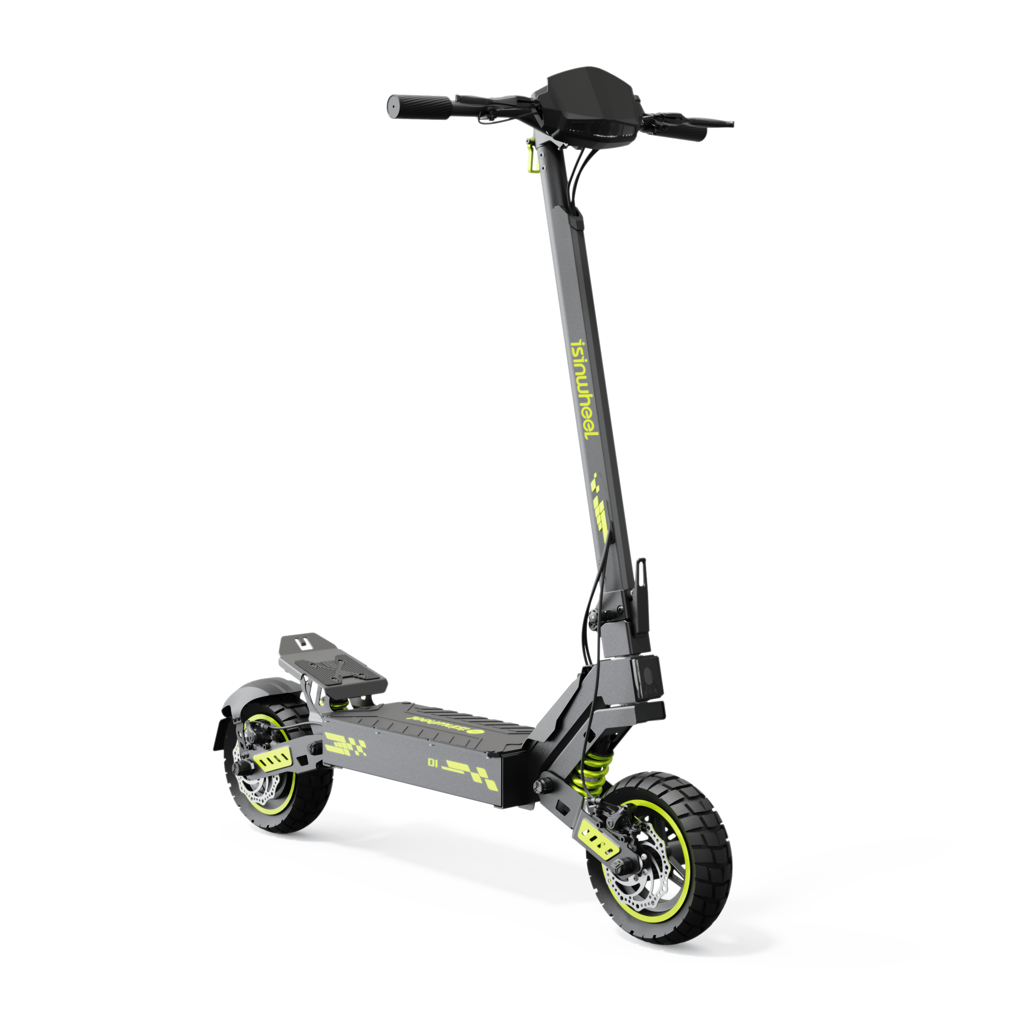 iSinwheel Skuter Elektryczny Terenowy D1 Electric Scooter, 1200W Motor, 48V 10Ah Battery, 10 Inch Tires, 45km/h Max Speed, 40km Range, Double Disc Brakes