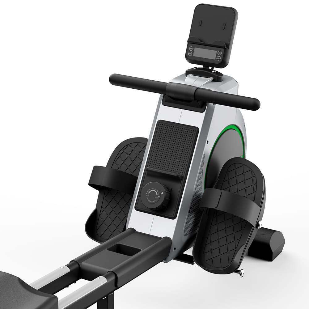 CyberCart Magnetic Rowing Machine with 16 Levels & App Compatible