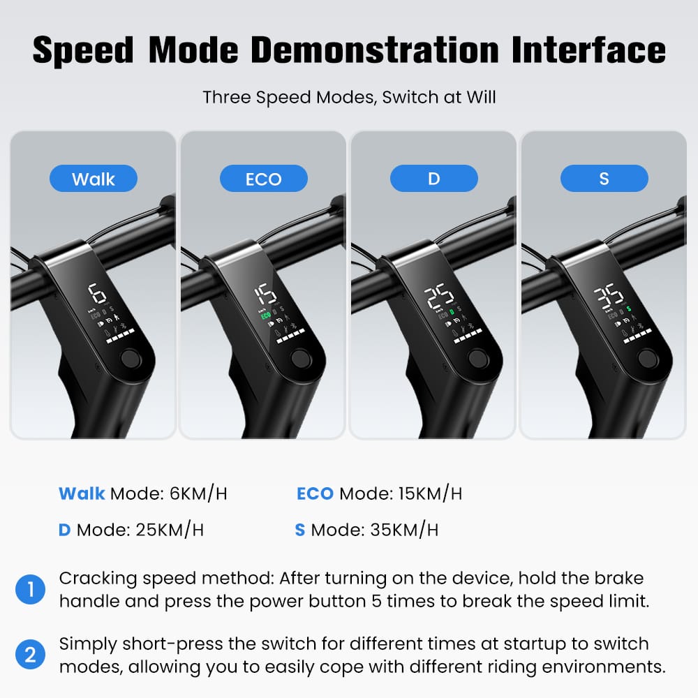 iSinwheel Commuter E-Scooter W6 Electric Scooter, 350W Motor, 36V 10,5Ah Battery, 10 inch Tires, 30km/h Max Speed, 30km Range, Rear Disc Brakes